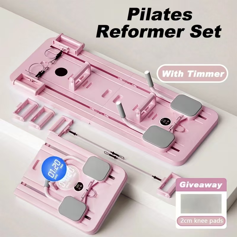 The Pilates fitness board is foldable and portable