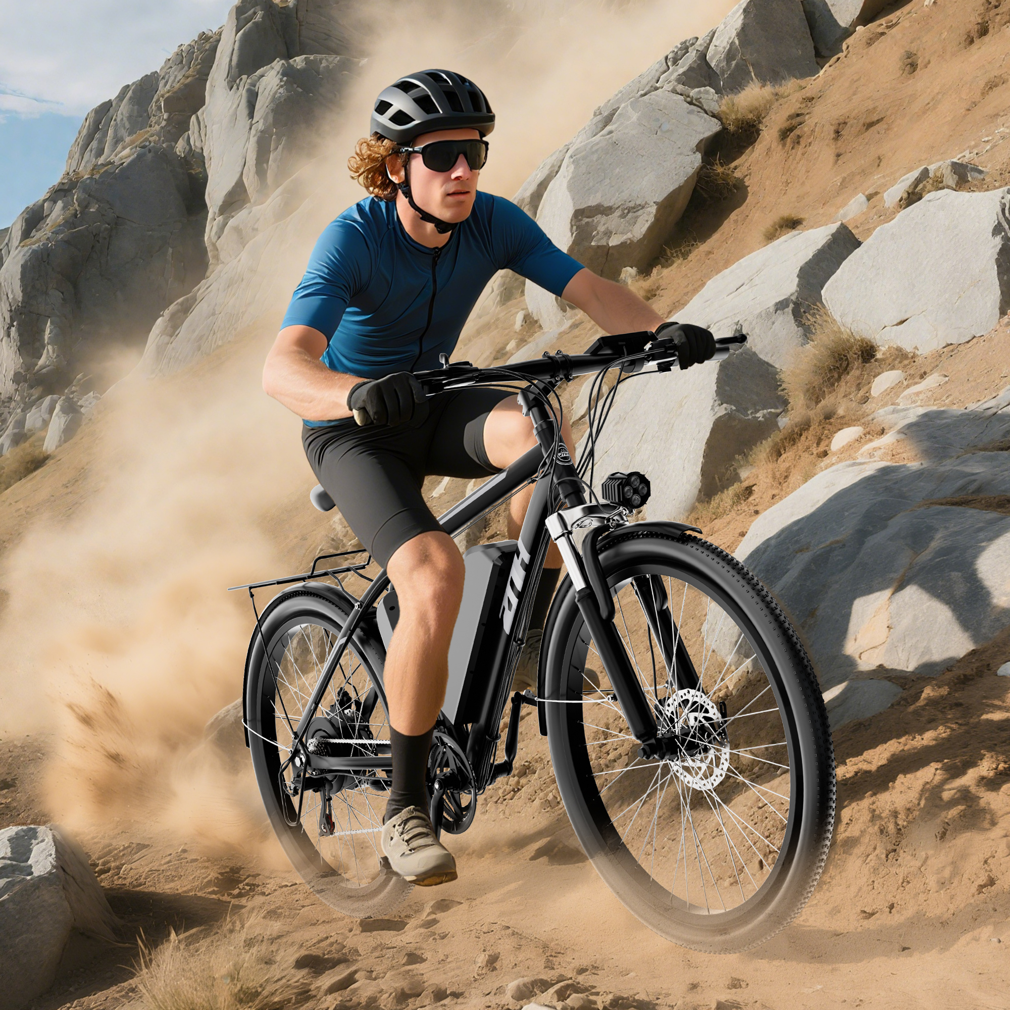 ZNH 02SR Rated 500W Peak 1000W Electric Mountain Bike for Adults, 26 Inch Off-Road E-Bike, 52V 13Ah UL2849 Removable Battery, Shimano 21-Speed Up to 70 Miles Range Ebike