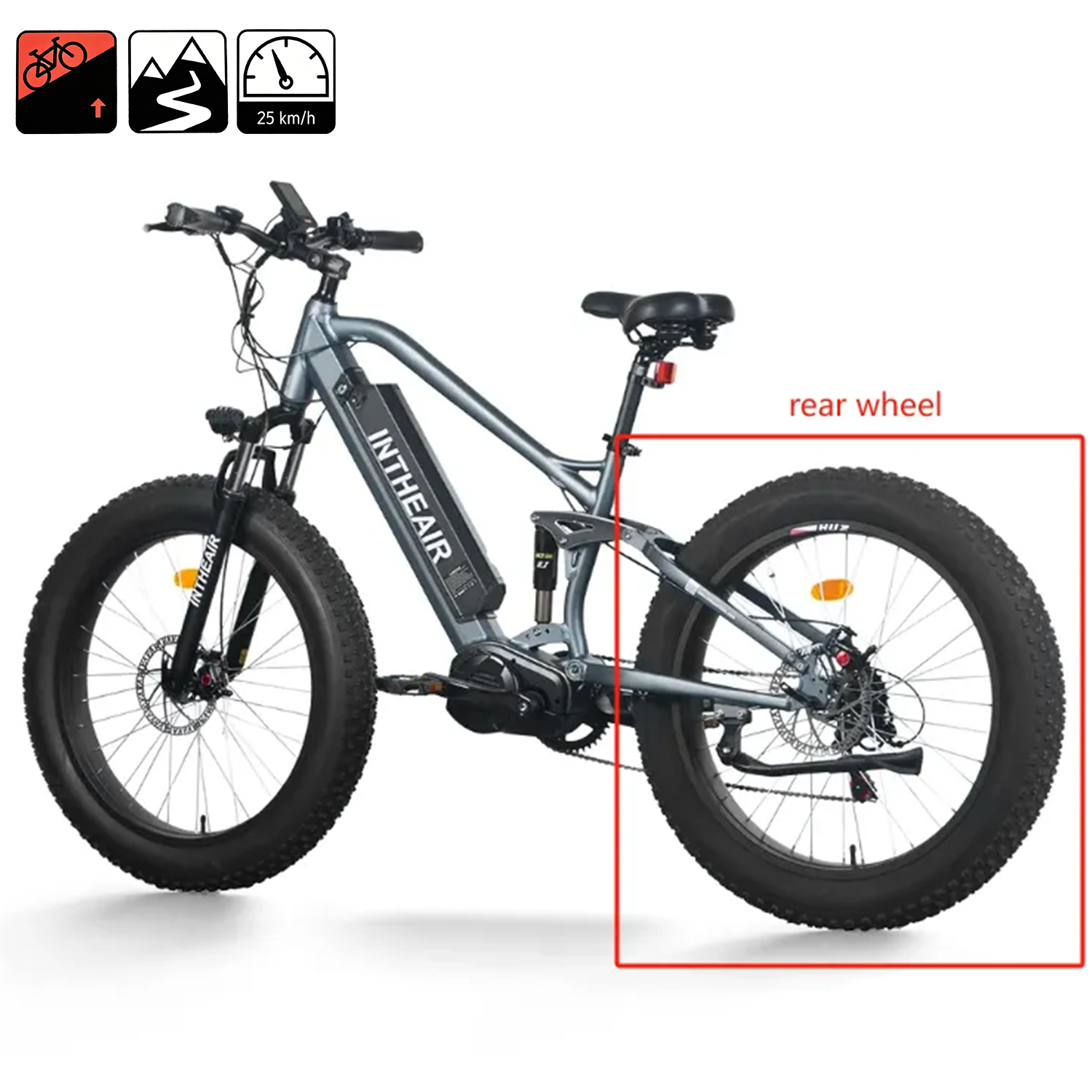 ZNH-09 ebike's rear wheel(air freight)