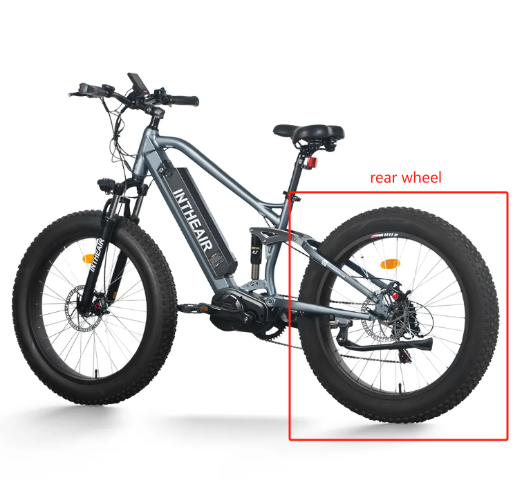 Z9 ebike's rear wheel