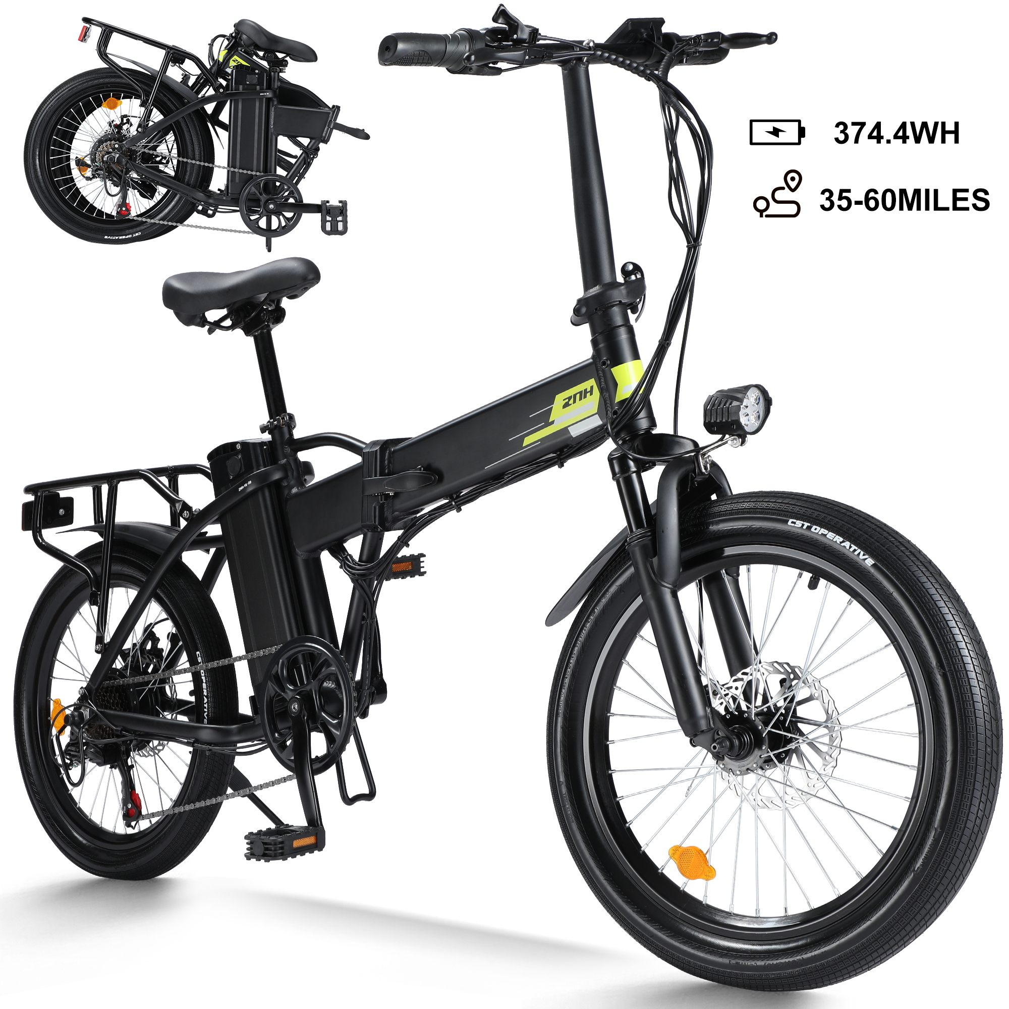 16 Foldable electric bike，350W，36v，10ah，26‘’
