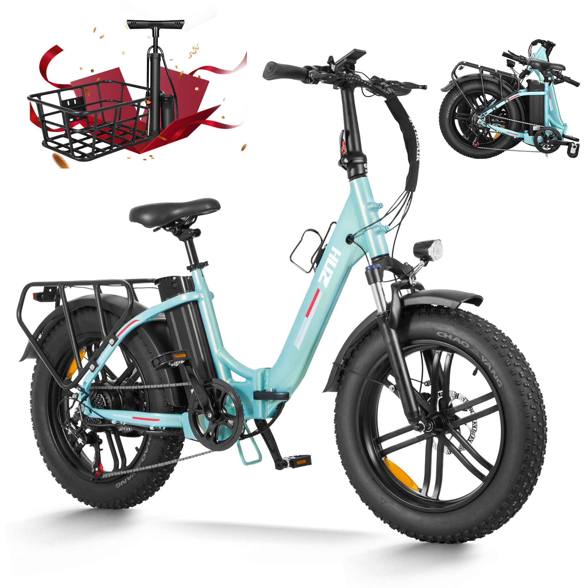 11 foldable electric biFat Tire Folding Electric Bike for Adults,Peak