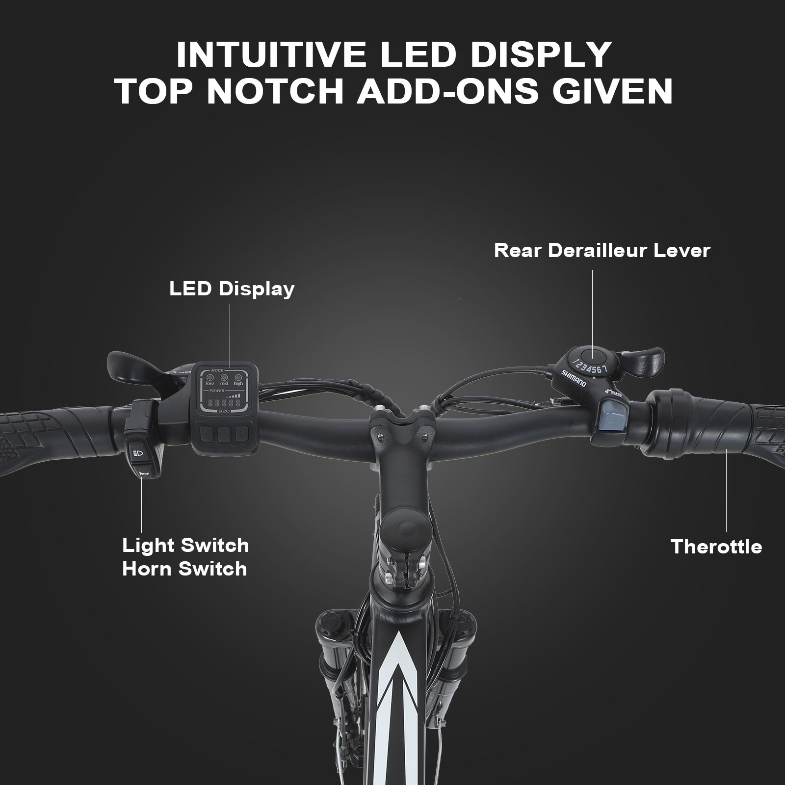 ZNH-02,500W 36V Electric Bike, 26 inch,Removable Battery,Up to 50Miles Range 20 MPH