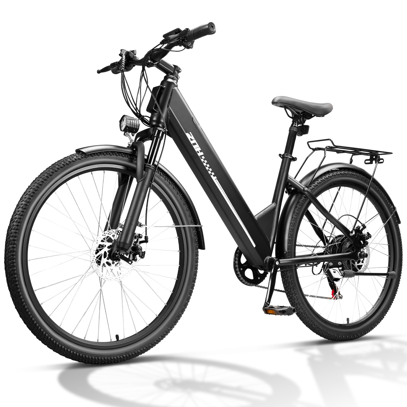 ZNH-17S，750W Peak Electric Bike for Adult,26" Tires 50Miles Range Commuting Ebike,Removable,20MPH,7-Speed