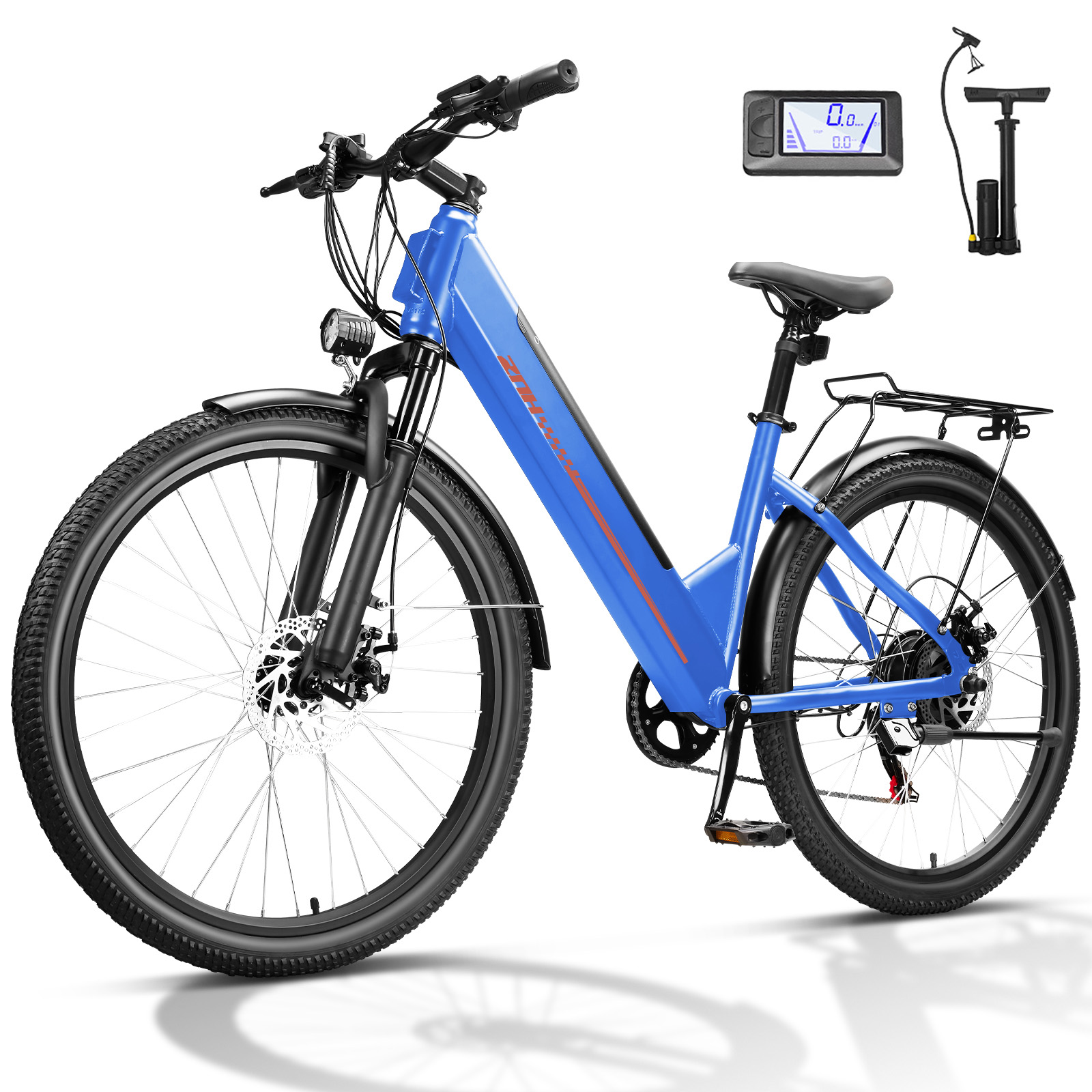 ZNH-17S，750W Peak Electric Bike,26" Tires,Removable Battery,20MPH,7-Speed