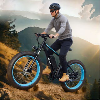 ZNH 750W Fat Tire Electric Mountain Bike for Adults | 26"x4.0 All-Terrain Snow Ebike, 48V 13Ah Removable Battery, UL2849 Certified