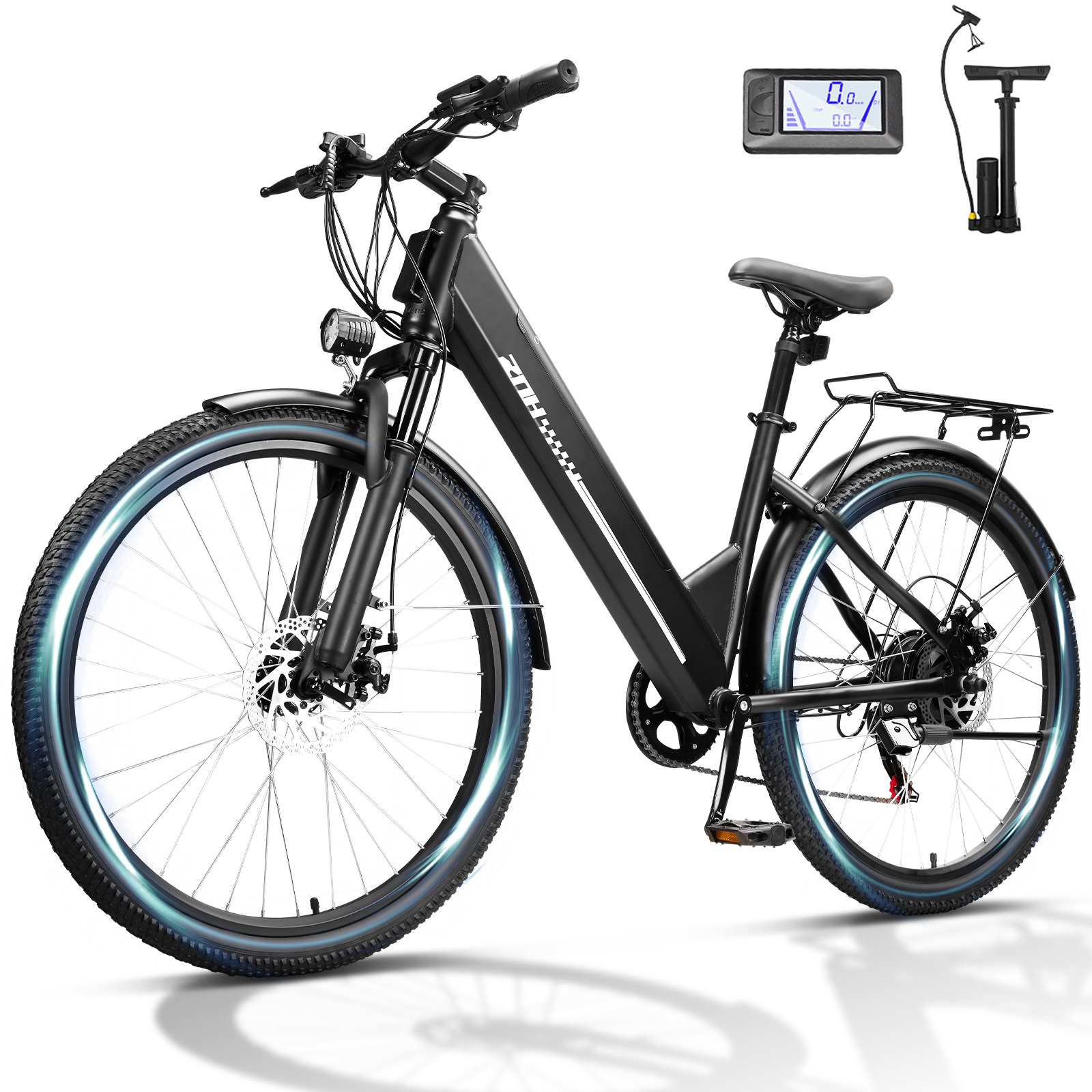 ZNH-17S，750W Peak Electric Bike,26" Tires,Removable Battery,20MPH,7-Speed