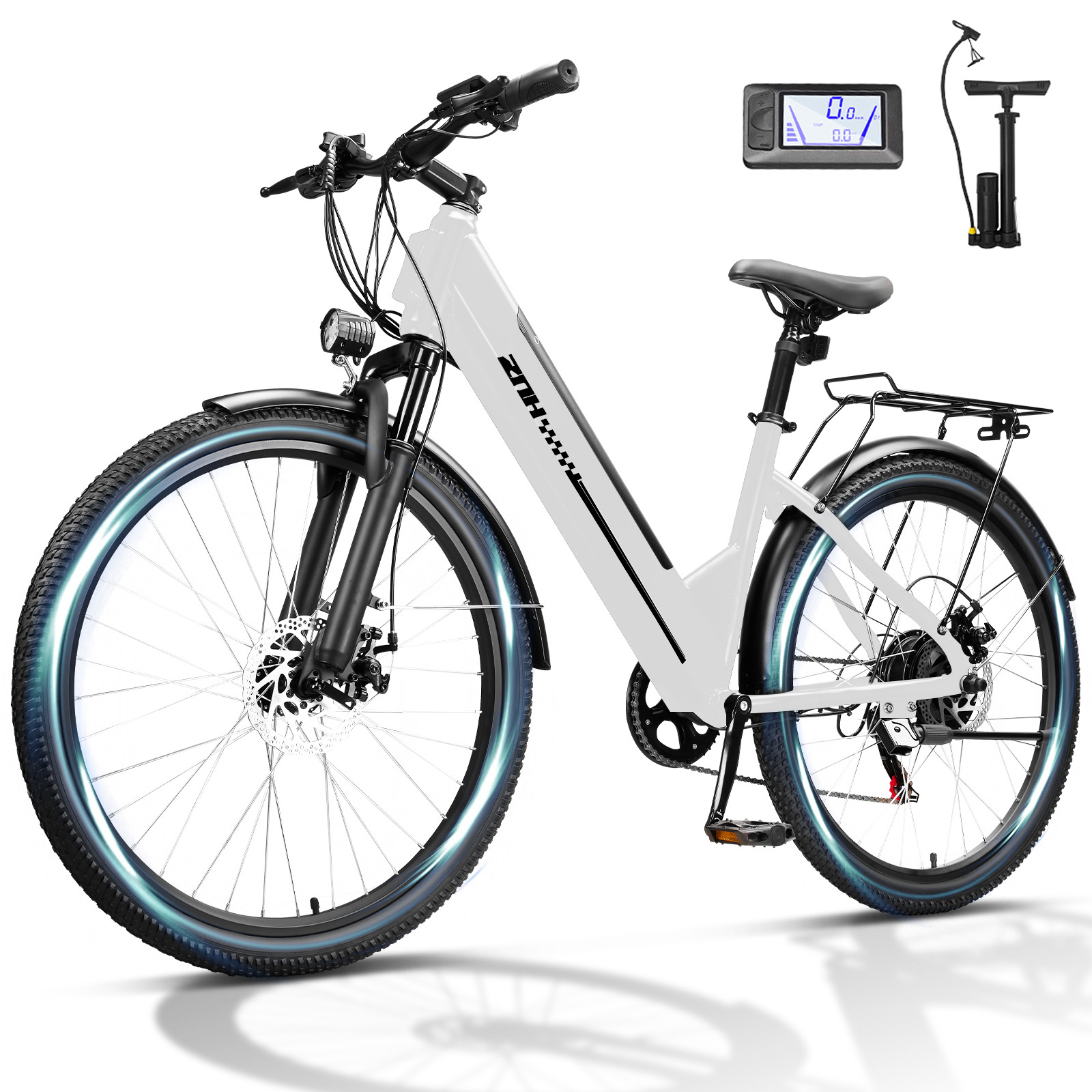 ZNH-17S，750W Peak Electric Bike,26" Tires,Removable Battery,20MPH,7-Speed