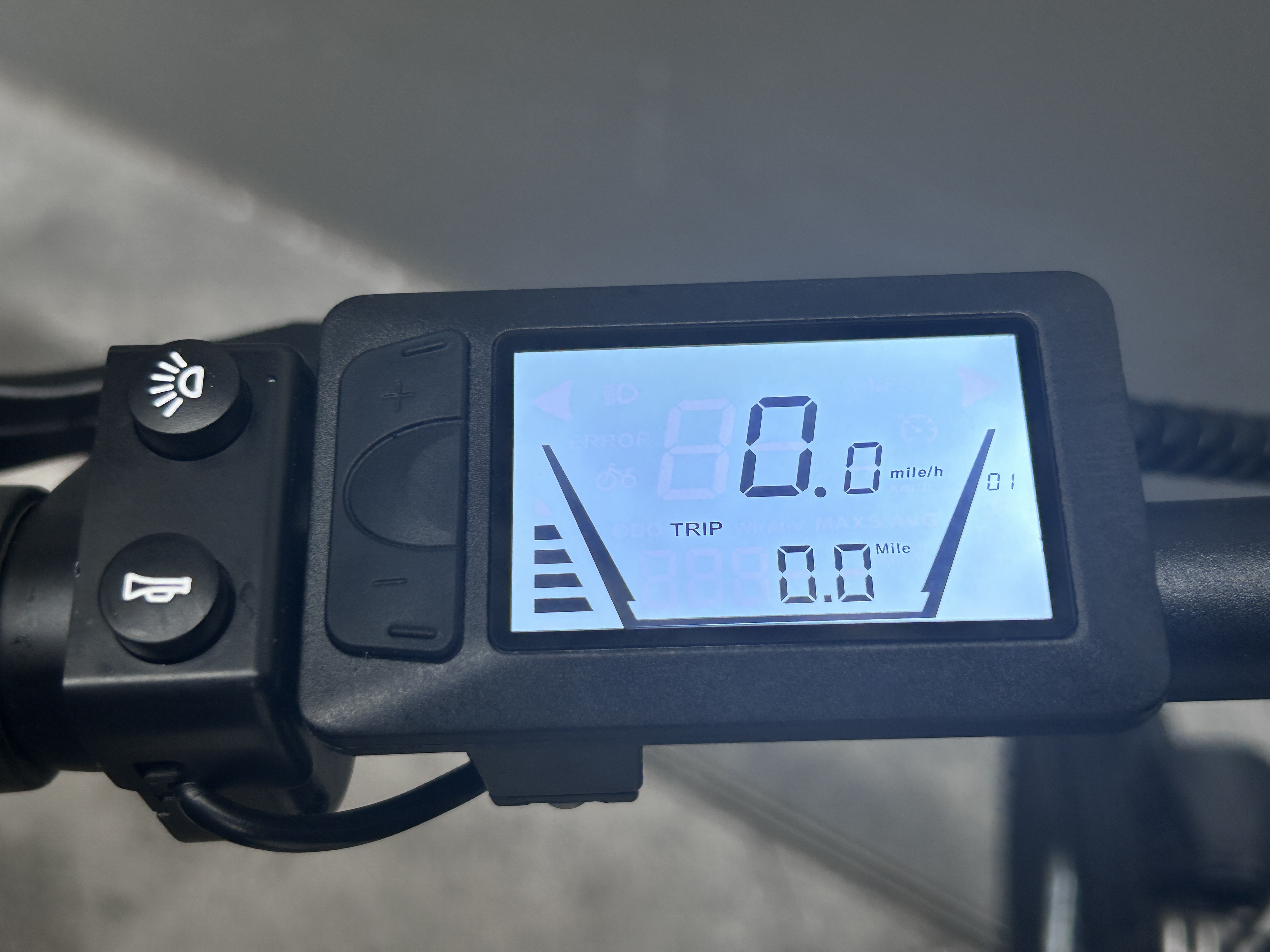 ZNH-15S，48V LCD Display Screen for Electric Bike, Control Panel, Cable Length 600mm