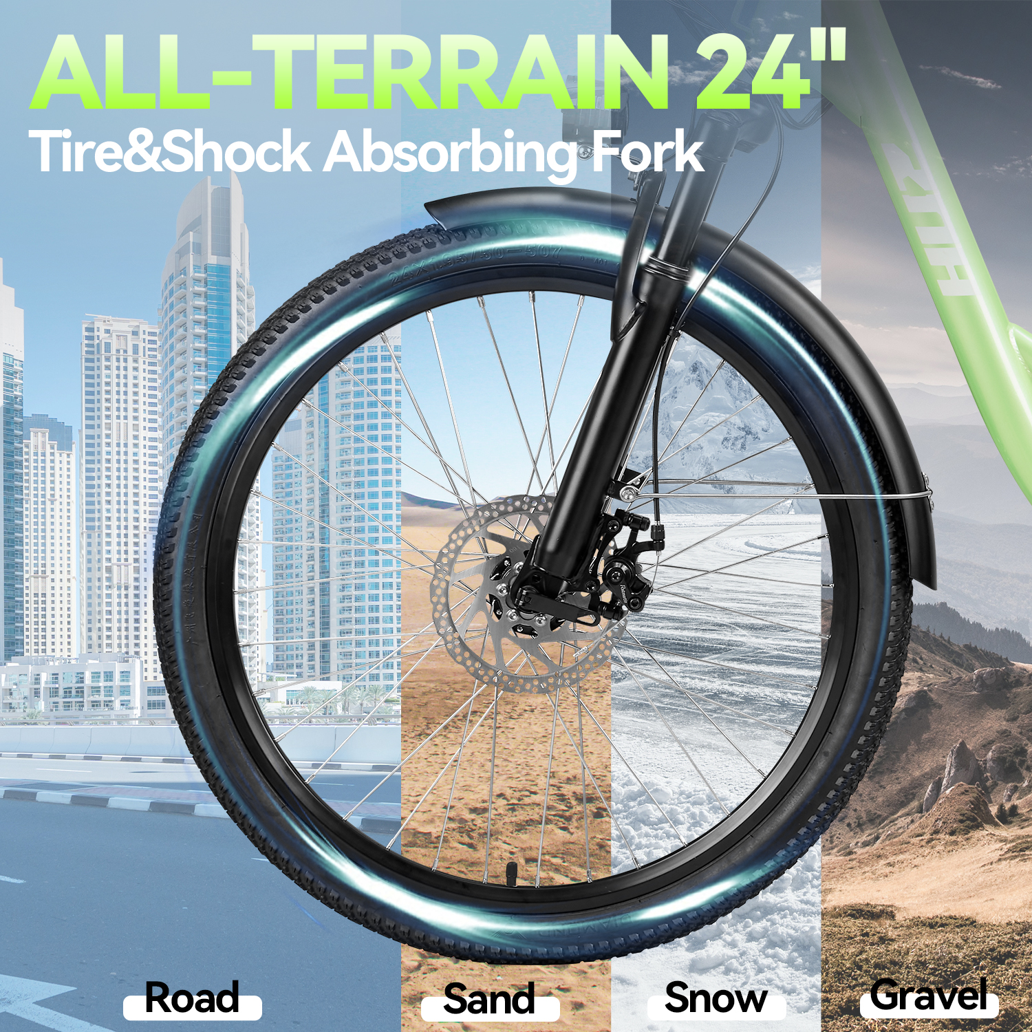 ZNH-19 24" Electric Bike for Adults 16+, 750W Motor Ebike with 48V 19.4Ah Battery, 20MPH Max Speed, UL2849 Certified, Recreational Use Only
