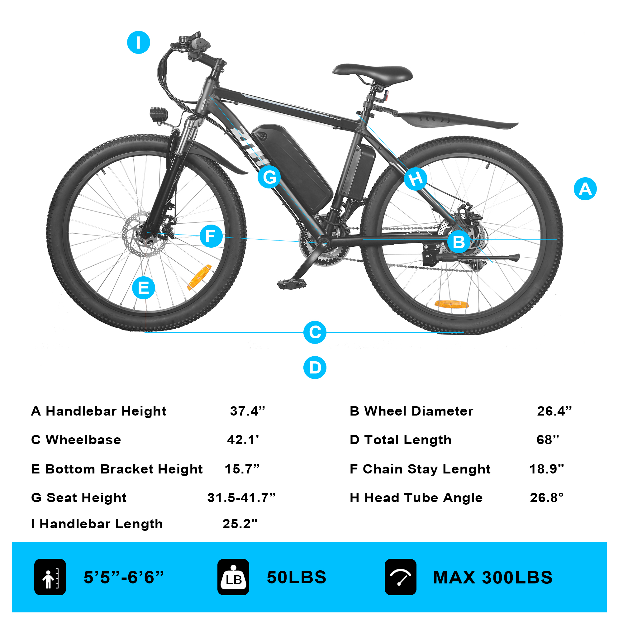 ZNH Z2 PRO Electric City Commuter Bike （Black）