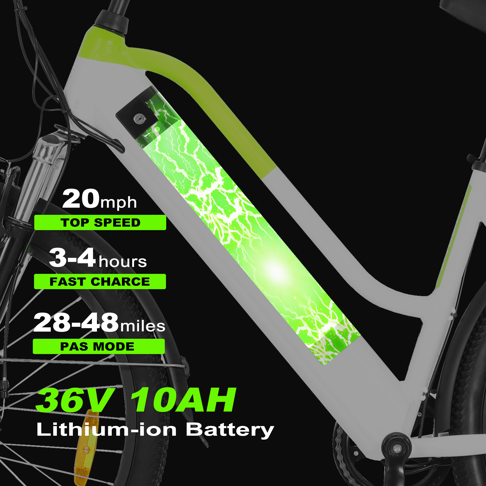ZNH-04,Step-Through Electric Bike – 350W Motor, Shimano 7-Speed