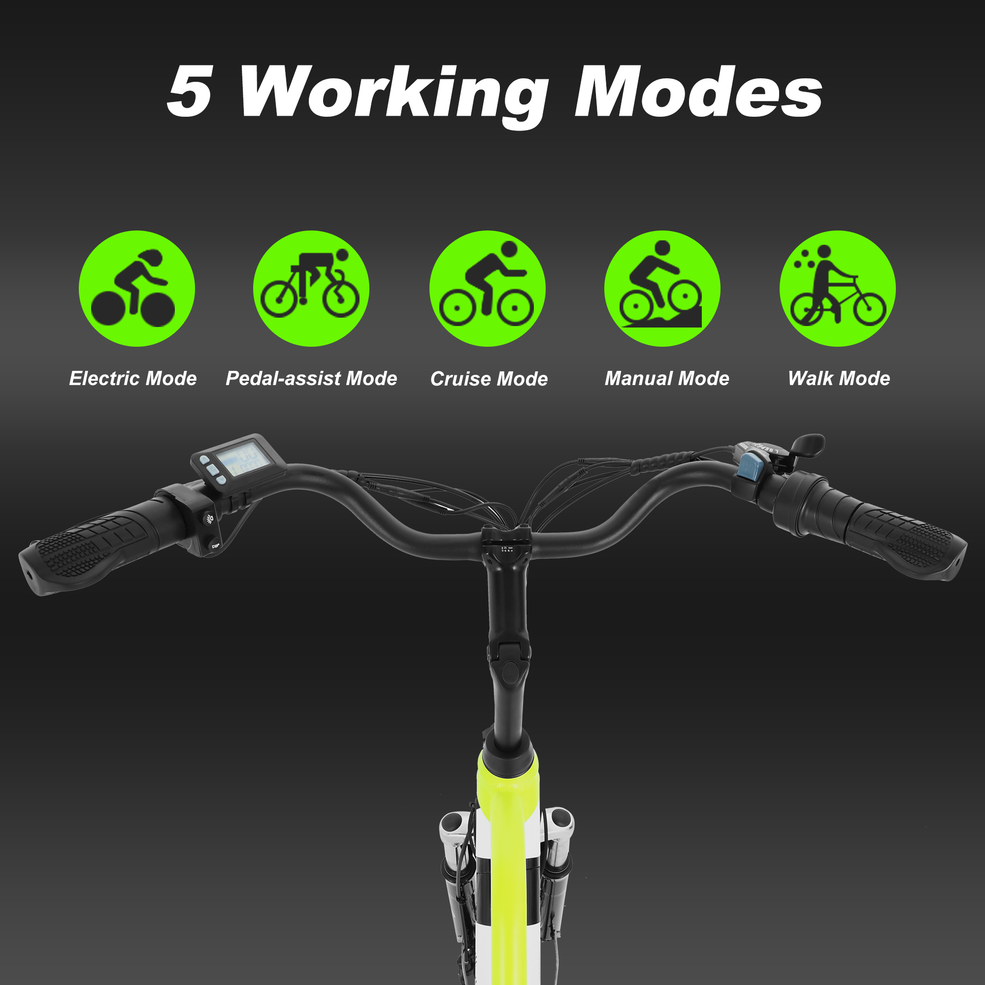 ZNH-04,Step-Through Electric Bike – 350W Motor, Shimano 7-Speed, Dual Suspension & Rear Rack