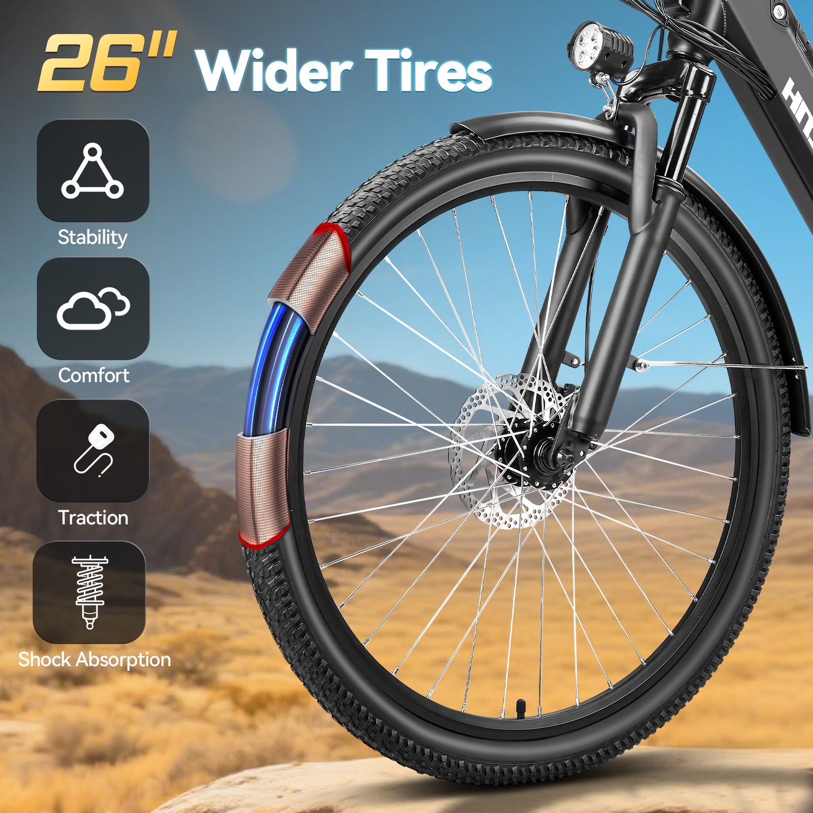 ZNH-17S，750W Peak Electric Bike for,26