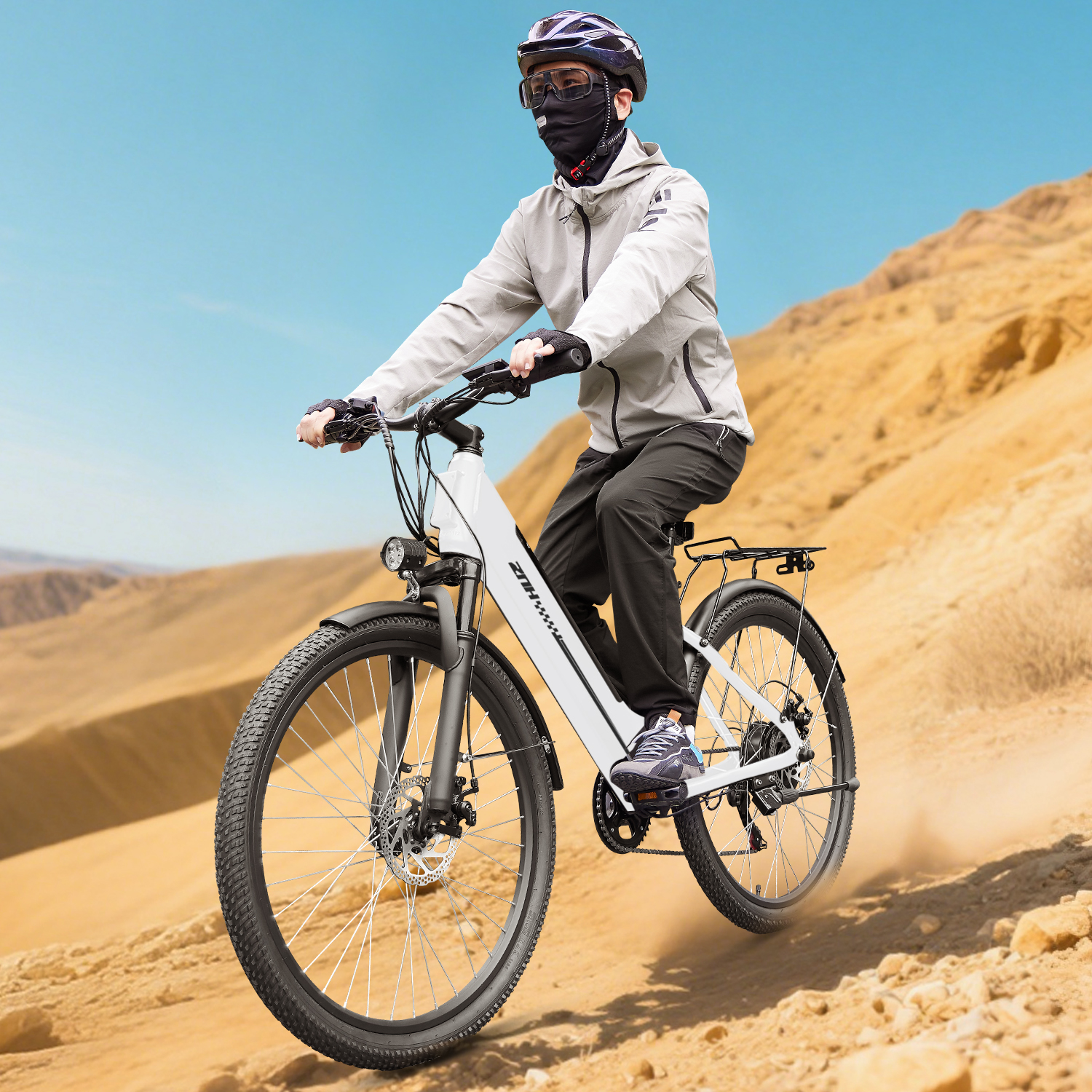 ZNH-17SR  26"Low Step Commuter Electric Bike for Adults|750W Powerful Motor Adult Electric Bicycles Max 20mph|48V 13Ah Removable Battery Women City Ebike|UL2849|Black