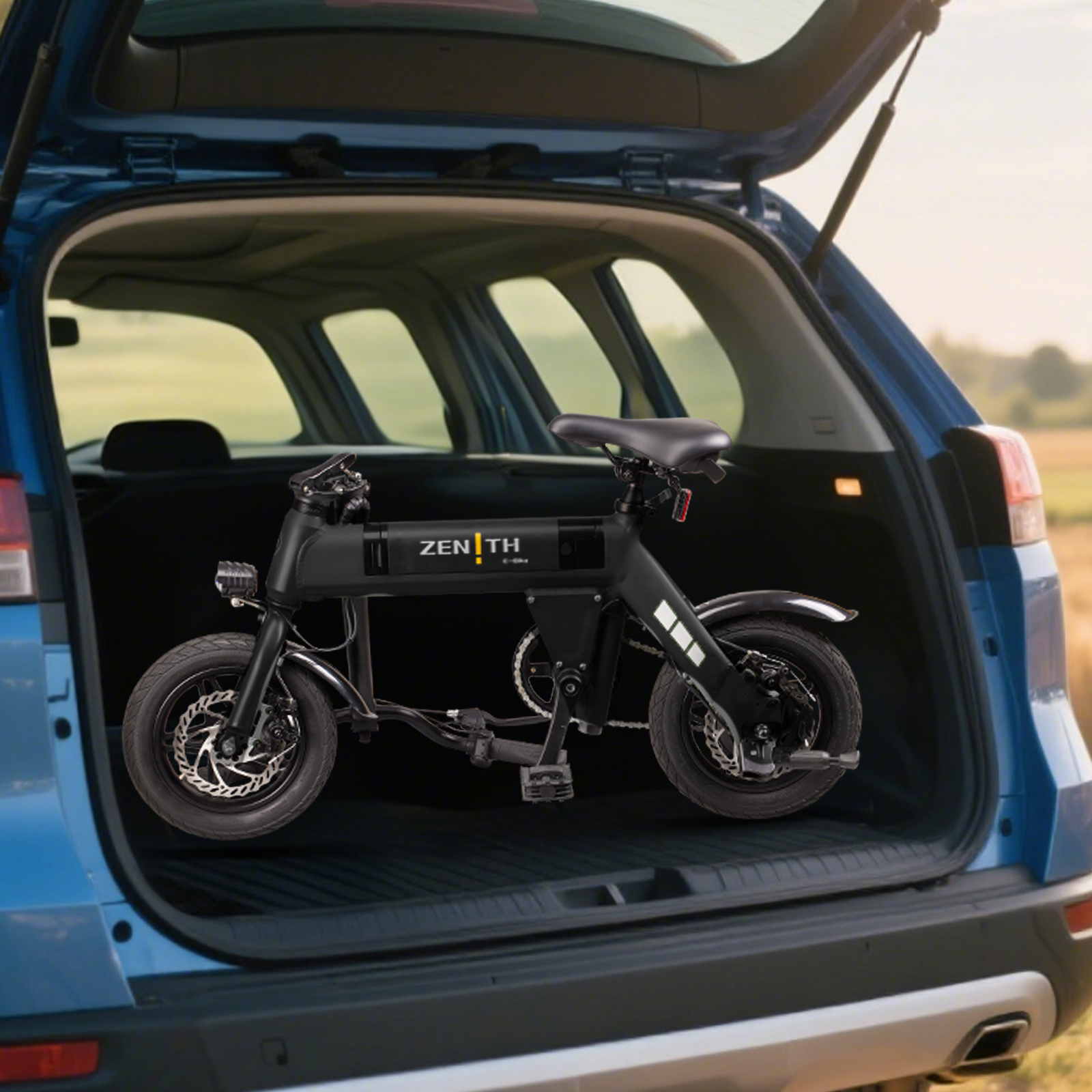 ZNH-01，12" Electric Bike, 400W Peak Motor, 36V Removable Battery,15.5 mph Folding Ebike