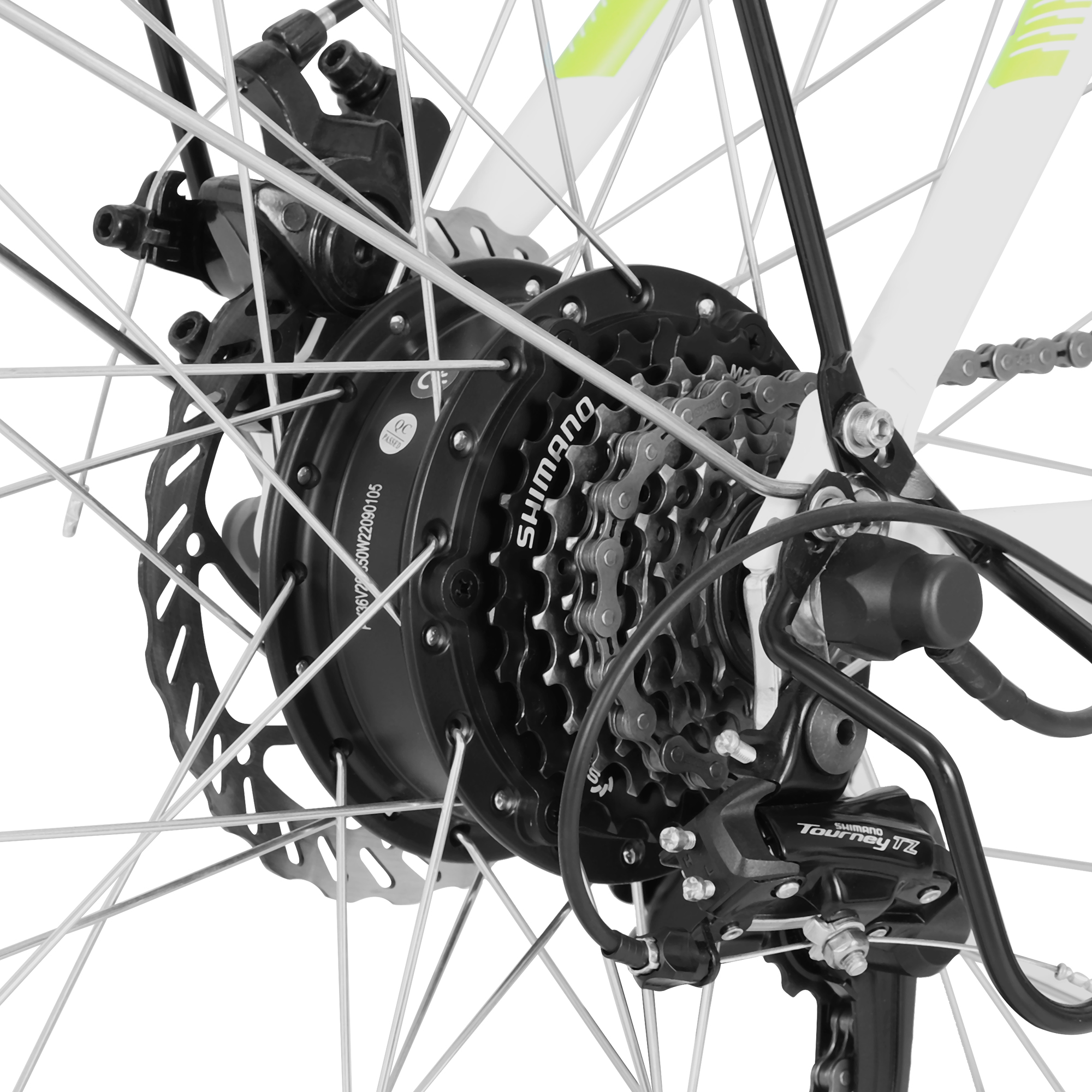 ZNH-04 Step-Through Electric Bike: 350W Commuter E-Bike w/ Shimano