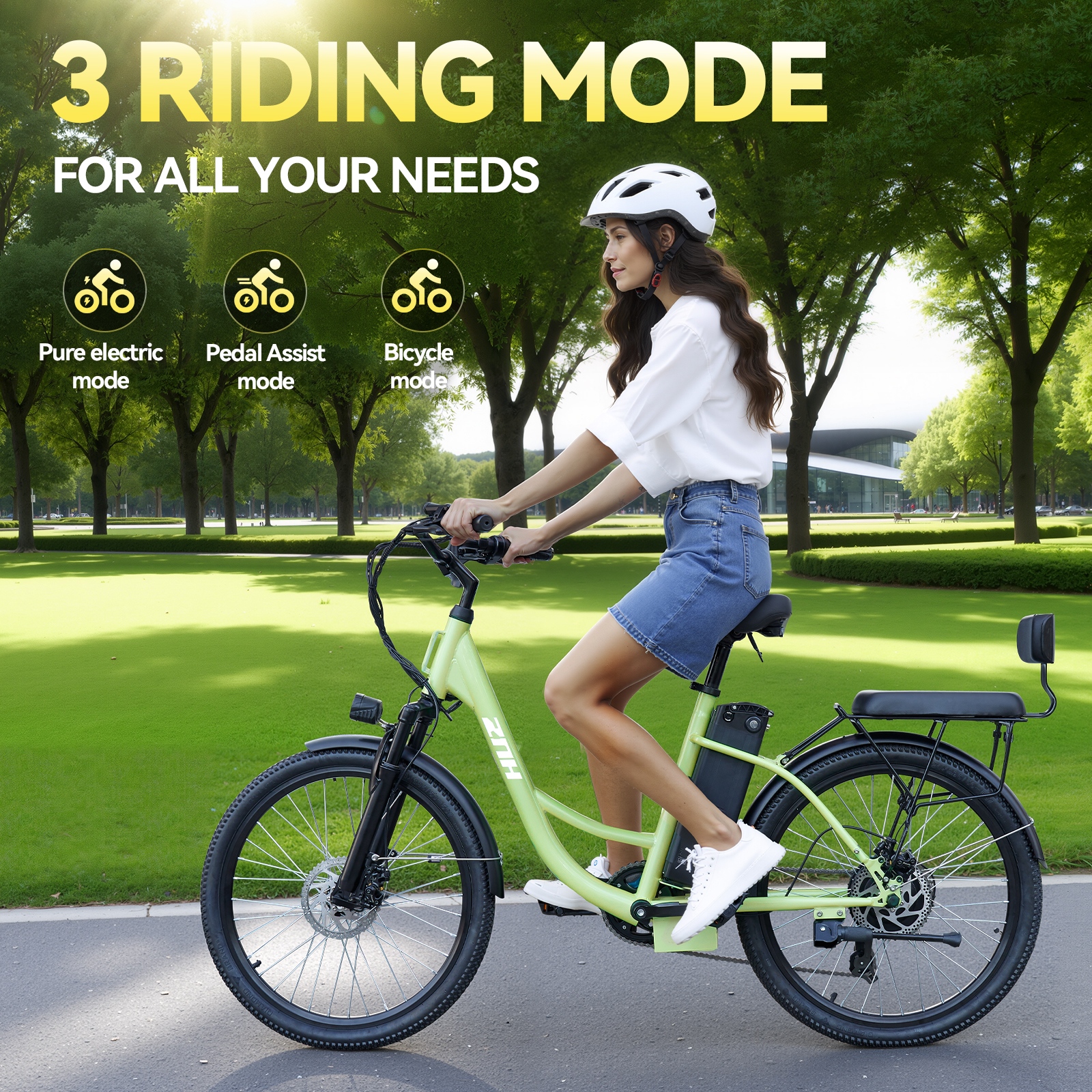ZNH-19,Electric Bike for Adults, 24inch Tires,750W,48V 13Ah Battery,20MPH, 50 Miles ,7-Speed