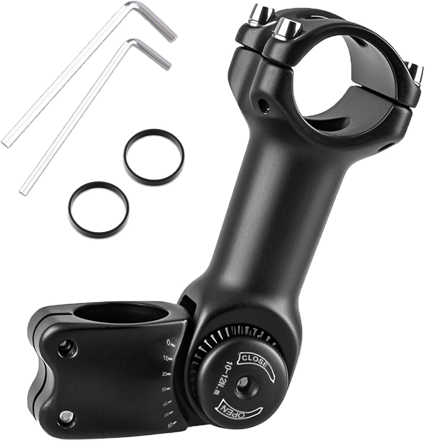 Bike Stem 31.8 Adjustable 120mm Bike Handlebar Extender Stem Riser Bicycle Handle Bar Extensions for Mountain Bike, Road Bike, MTB, BMX, Cycling
