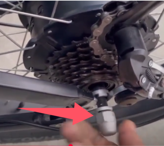 washe&bolts for rear wheel with motor