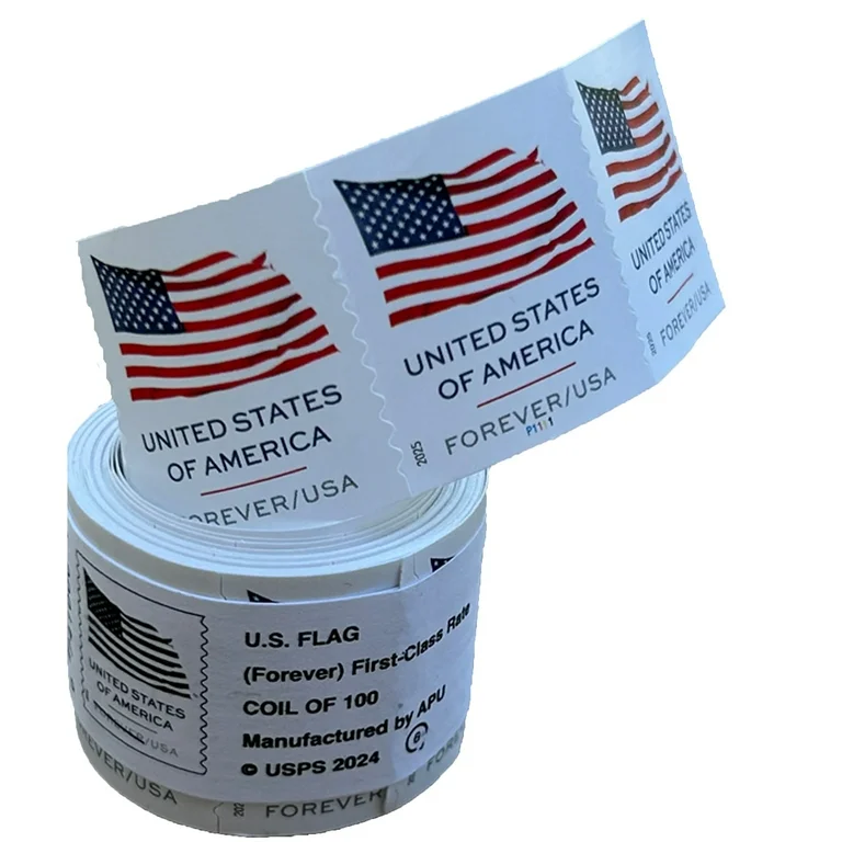 U.S. Flags 2025 Rolls USPS Stamps