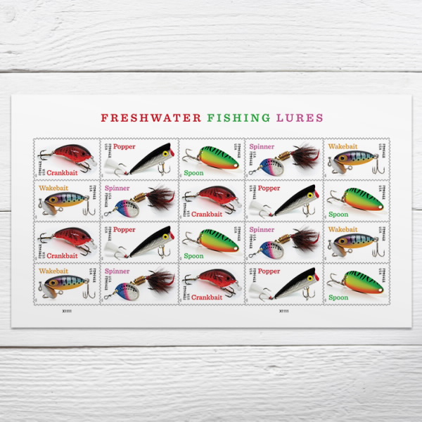 Freshwater Fishing Lures Stamps 2025