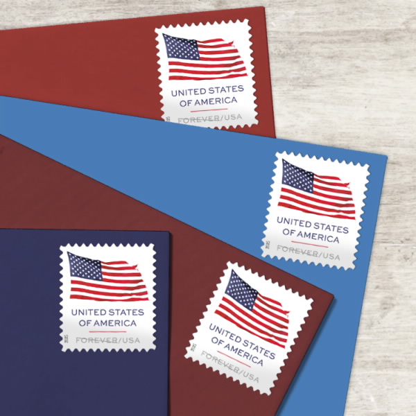 U.S. Flags 2025 Rolls USPS Stamps