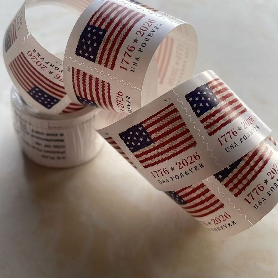U.S. Flags 2026 Stamps USPS Roll of 100 