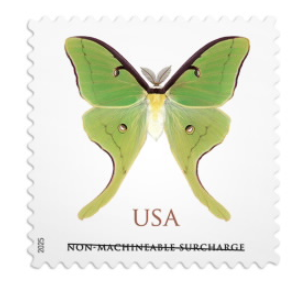 Luna Moth Stamps 2025