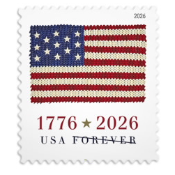 U.S. Flags 2026 Stamps USPS Roll of 100 