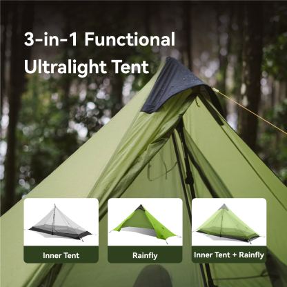 Night Cat Ultralight Tent 1 Person for Professional Backpacker Hiker 1.08KG Only Lanshan Backpacking Bivvy Ground Tent Heavy Rain Waterproof Trekking Pole Not Included