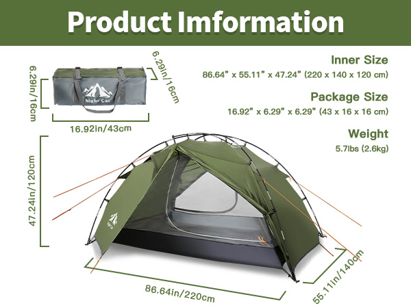 Best Lightweight Waterproof Backpacking Tent for Sale