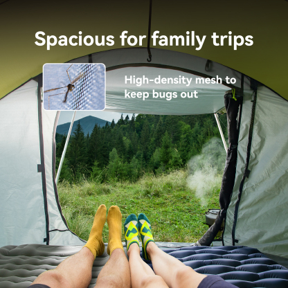 Night Cat Pop-up Camping Tent: 2 Person Pop Out Tent Waterproof Instant Easy Setup Family Tent