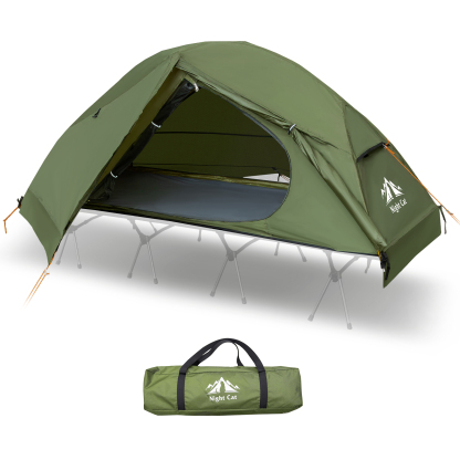Night Cat 1-Person Camping Tent: Lightweight Waterproof Hiking Tent fo