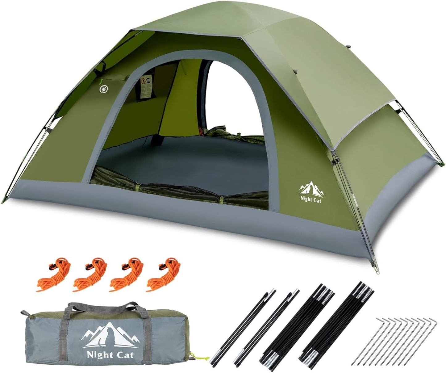 Night Cat Upgraded Backpacking Tents 1 2 Persons Easy Clip Setup Campi