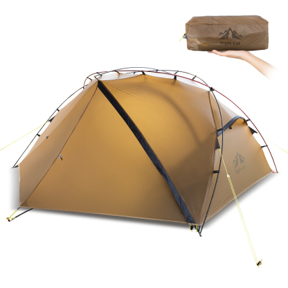 Night Cat 1 Man Tent Ultralight: Backpacking Tent 1 Person Waterproof 