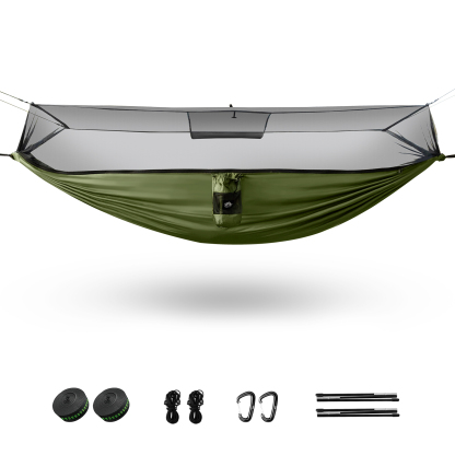 Night Cat Mosquito Net Hammock:Packable Single Person Hammocks with Mesh for Outdoor Travel Camping Hiking Backpacking