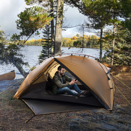 Night Cat 1 Man Tent Ultralight: Backpacking Tent 1  Person Waterproof Lightweight for Camping Trekking Hike Outdoor