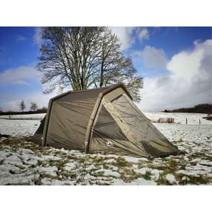 Night Cat 8-Person Inflatable Tent: Waterproof Spacious Blow-up Tent with Easy Set Up Pump for Family Winter Camping and Outdoor Events