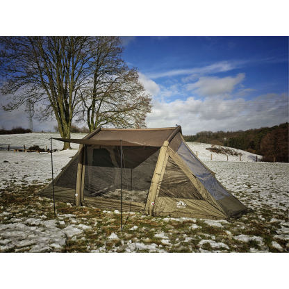Night Cat 8-Person Inflatable Tent: Waterproof Spacious Blow-up Tent with Easy Set Up Pump for Family Winter Camping and Outdoor Events