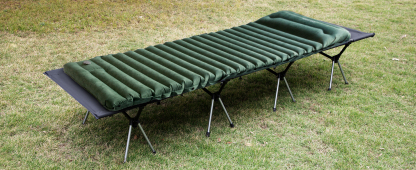 Night Cat Sleeping Pad for Camping - Ultralight Inflatable Sleeping Mat with Built-in Pillow & Foot Pump
