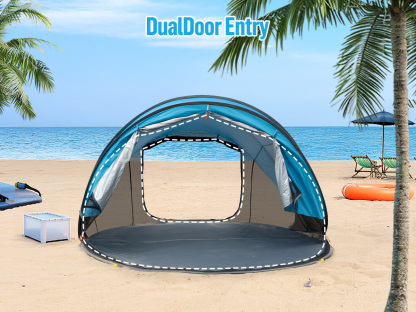 Night Cat Pop-up Beach Tent: Large Sun Shade Shelter for 2-4 Persons Picnic Sport Activities