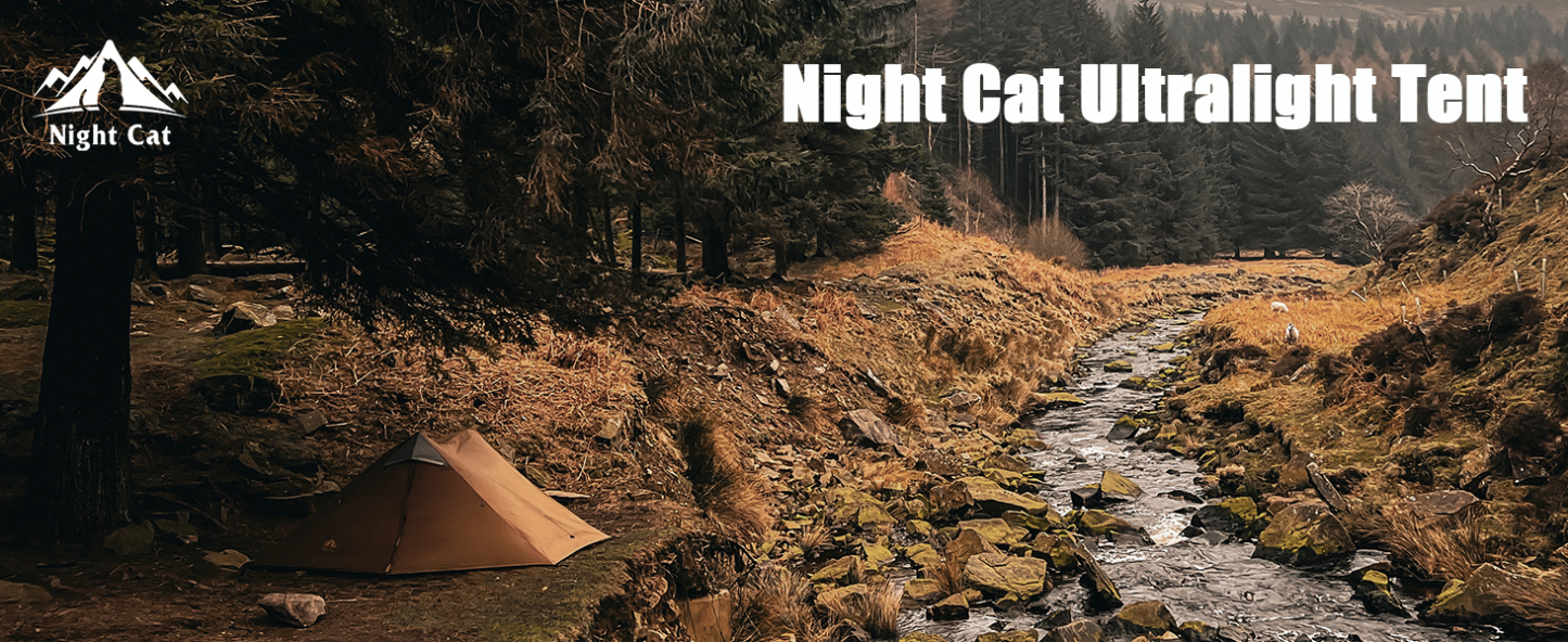 Night Cat Backpacking Tent Ultralight Waterproof Professional Hiking Tent for 2 Person