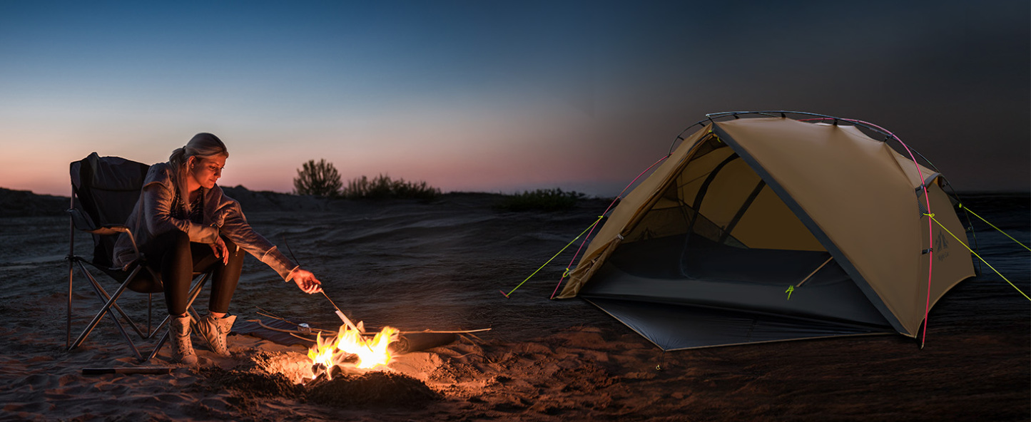 Night Cat 1 Man Tent Ultralight: Backpacking Tent 1  Person Waterproof Lightweight for Camping Trekking Hike Outdoor
