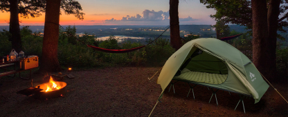 Night Cat Camping Cot Tent - Waterproof 1-Person Off-Ground Combo Cot Bed for Adults Portable Easy Set-up Tent