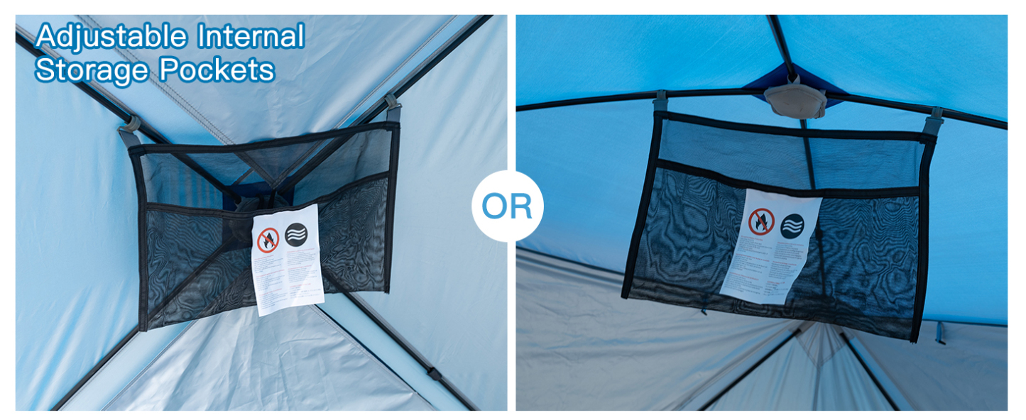 Night Cat Pop-up Beach Tent: 3 4 Persons Beach Shelter with Canopy and Footprint, UPF 50+ UV Protection Backyard Camping Outdoor Canopy Poles Not Included