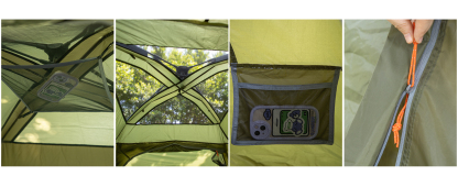 Night Cat Instant Cabin Tent with Canopy Tarp 3 Persons Waterproof Pop Up Tent for Family Camping 2 in 1 Canopy Tent with Porch Automatic Easy Set Up Outdoor