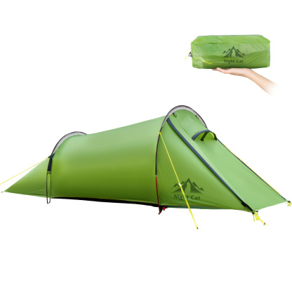 Night Cat 1 Person Tunnel Tent: Ultralight Backpacking Tent Waterproof