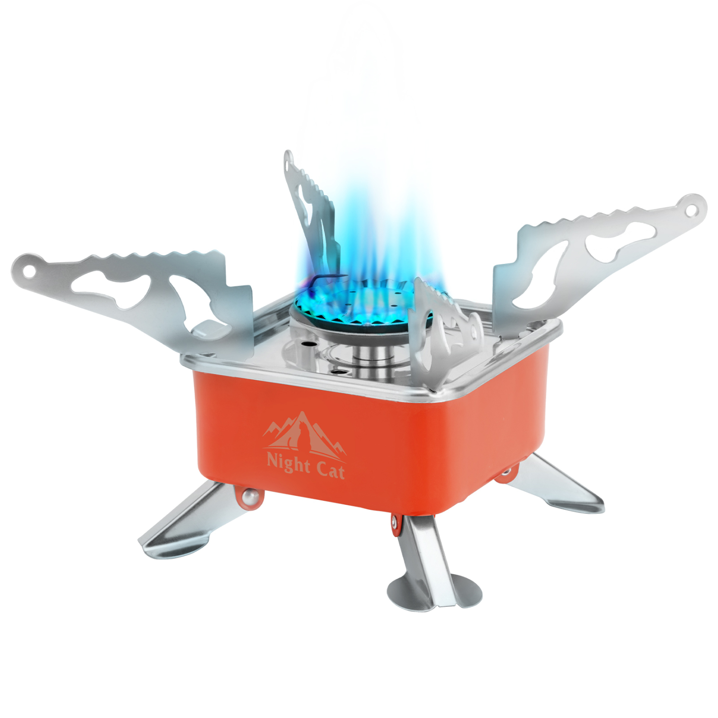Night Cat Backpacking Stove Portable: Camping Gas Stove Foldable Mini Collapsible