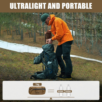 Night Cat Backpacking Tent Ultralight Upgrade Waterproof Professional Hiking Tent for 2 Person Ground Tent Heavy Rain Waterproof Trekking Pole Not Included